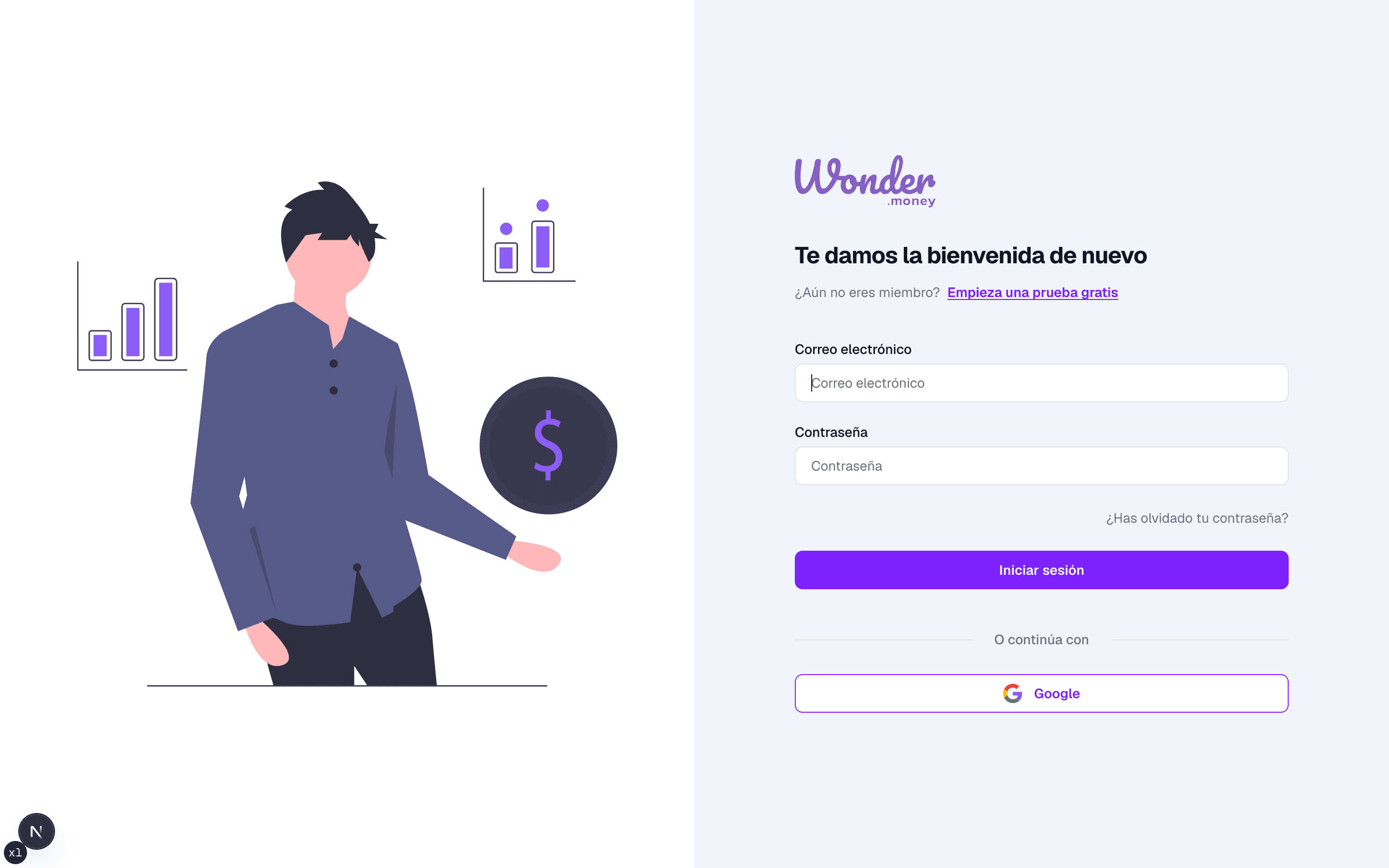 Billing settings tab with payment methods, billing information, and referral sections.
